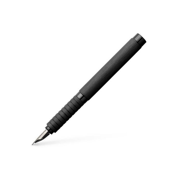 Faber Castell Pluma Estilográfica Essentio F Aluminio Negro Mate