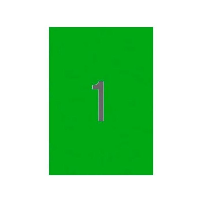 Apli Etiquetas Adhesivas 210x297 mm Láser C-Rectos 1 X 20H Verde Fluorescente Apli Etiquetas Adhesivas 210x297 mm Láser C-Rectos 1 X 20H Verde Fluorescente