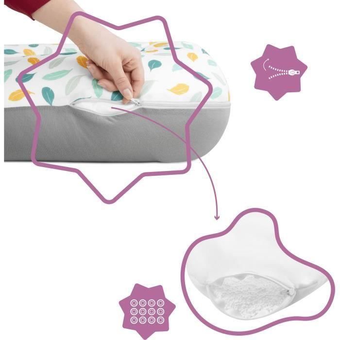 Badabulle Feathers2 Cojín de Maternidad y Lactancia Evolutivo 2 en 1 Cómodo para Embarazo 2 Badabulle Feathers2 Cojín de Maternidad y Lactancia Evolutivo 2 en 1 Cómodo para Embarazo 2