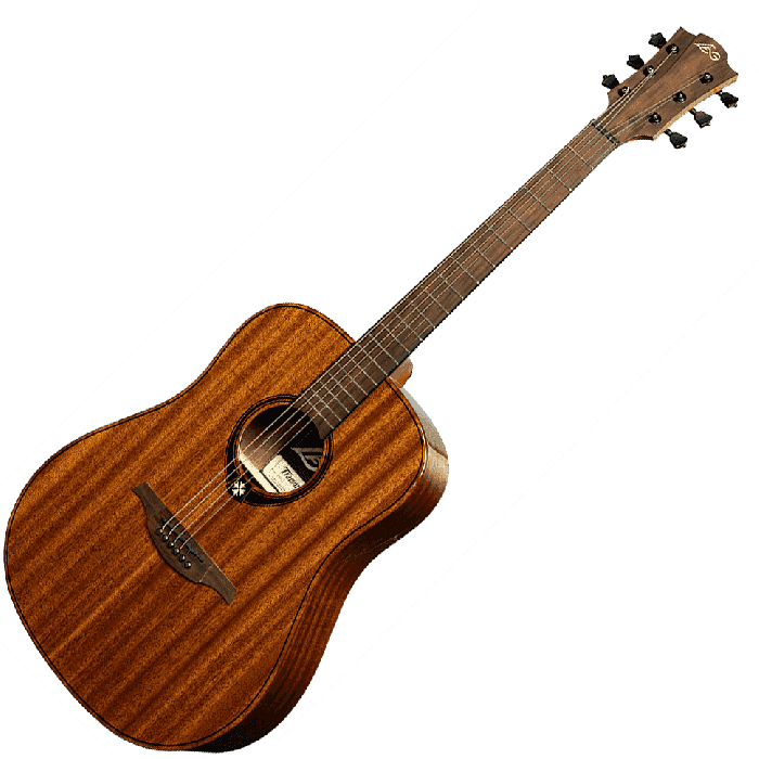 LAG Guitarra Acústica Dreadnought Tramontane 98 - Tapa Maciza de Caoba, Fondo y Laterales de Caoba 3