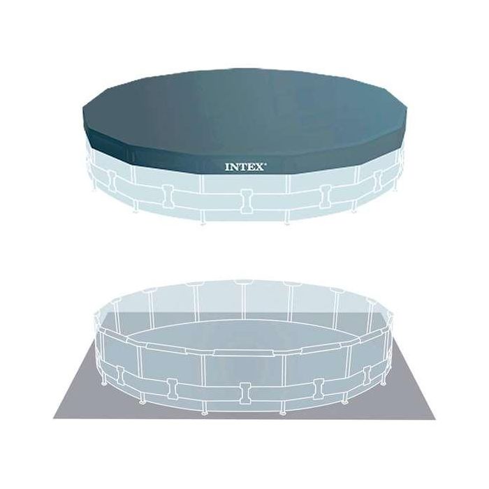 Piscina Desmontable Intex Prism Frame 14.614 l Gris 457 x 107 cm 3 Piscina Desmontable Intex Prism Frame 14.614 l Gris 457 x 107 cm 3