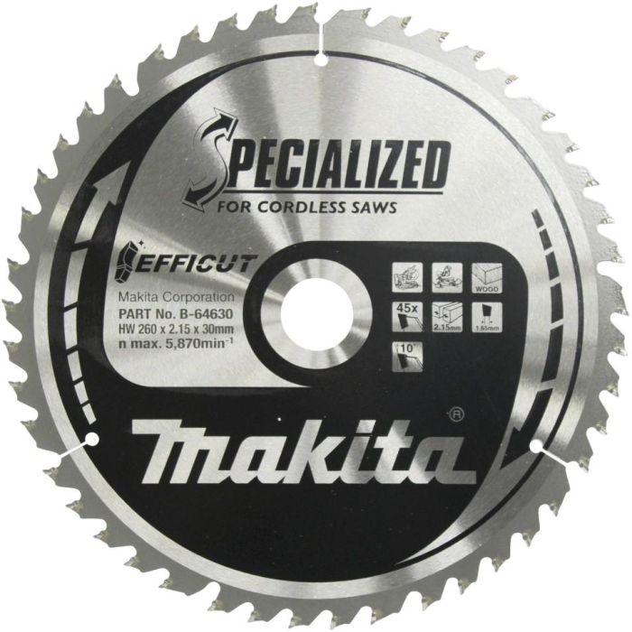 Makita Sägeblatt EFFICUT 260x30x45Z