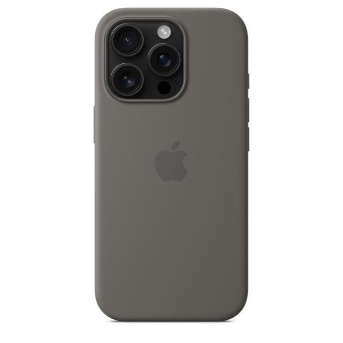 APPLE iPhone 16 Pro - Funda de Silicona con MagSafe - Gris Piedra 3 APPLE iPhone 16 Pro - Funda de Silicona con MagSafe - Gris Piedra 3