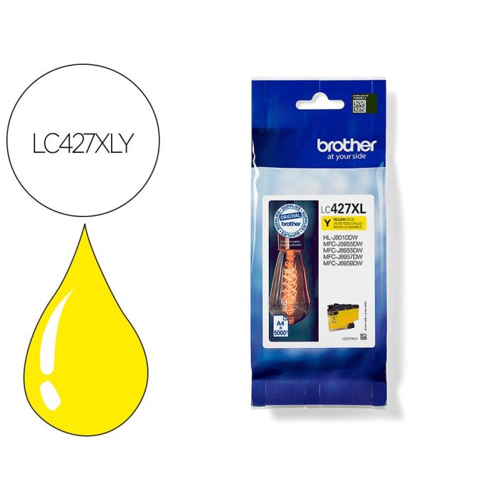 Brother Tinta Amarillo Hl-J6010Dw, Mfcj5955Dw, Mfcj6955Dw, Mfcj6957Dw,Mfcj6959Dw