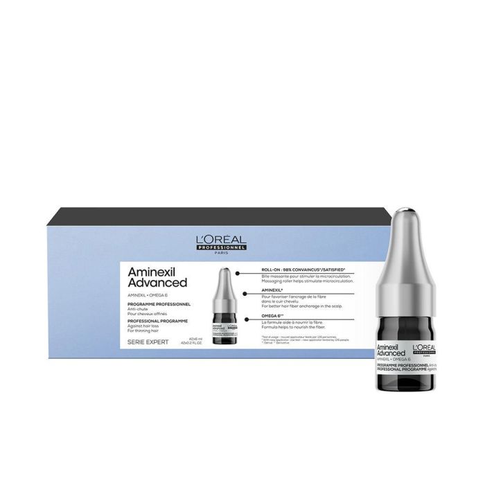 L'Oréal Professionnel Paris Aminexil Advanced ampollas anti-caída para cabello frágil, 42 x 6 ml L'Oréal Professionnel Paris Aminexil Advanced ampollas anti-caída para cabello frágil, 42 x 6 ml