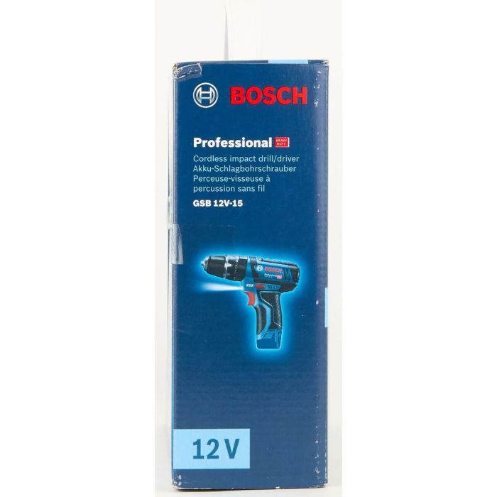 Bosch Professional GSB 12V-15 - Taladro destornillador de impacto 06019B6901, sin batería 2 Bosch Professional GSB 12V-15 - Taladro destornillador de impacto 06019B6901, sin batería 2