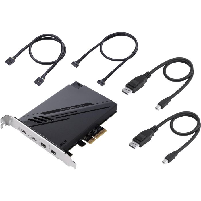 ASUS ThunderboltEX 4 Tarjeta de Expansión PCIe Thunderbolt 4 USB 3.2 Gen 2 Mini DisplayPort Intel JHL8540 Negro 40 Gbit/s 3 ASUS ThunderboltEX 4 Tarjeta de Expansión PCIe Thunderbolt 4 USB 3.2 Gen 2 Mini DisplayPort Intel JHL8540 Negro 40 Gbit/s 3