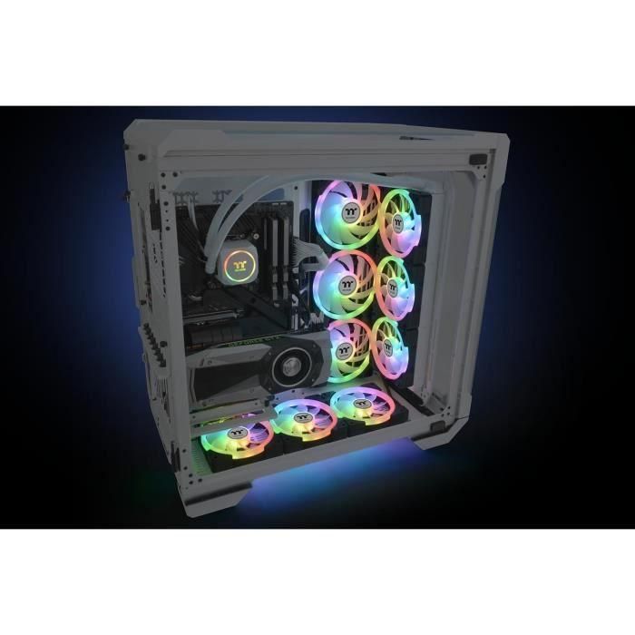 THERMALTAKE SWAFAN EX12 ARGB Sync (Negro) - Ventilador de 120 mm para carcasa de PC 1