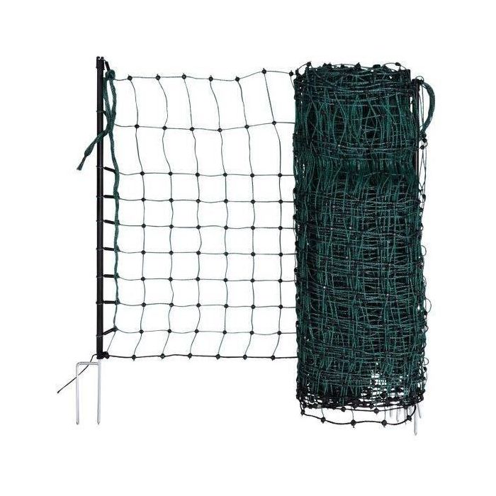 RabbitNet - KERBL - 50 m - 65 cm - Doble punta - Verde