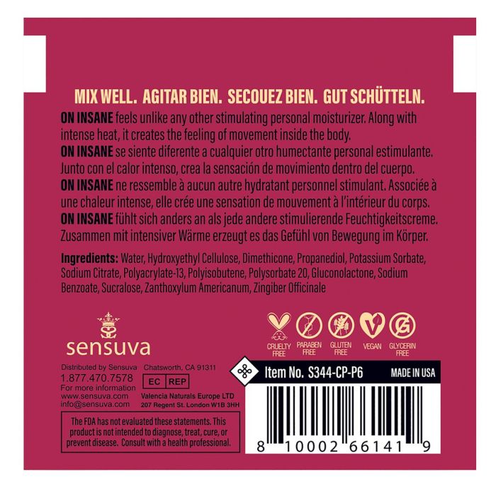 Lubricante Sensuva Cereza 6 ml 1 Lubricante Sensuva Cereza 6 ml 1