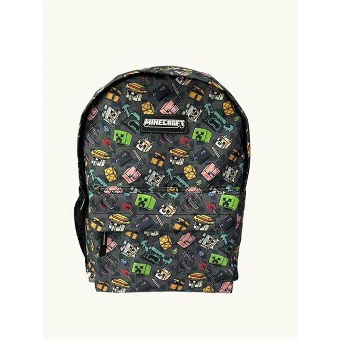 Toybags Pixel 25 Mochila Escolar Minecraft Adaptable a Carro, Espaldera Acolchada, 40x30x14 cm, Textil, para niños 7+ años Toybags Pixel 25 Mochila Escolar Minecraft Adaptable a Carro, Espaldera Acolchada, 40x30x14 cm, Textil, para niños 7+ años