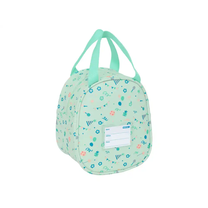 Portameriendas Térmico Safta Fiesta Verde 19 x 22 x 14 cm 1
