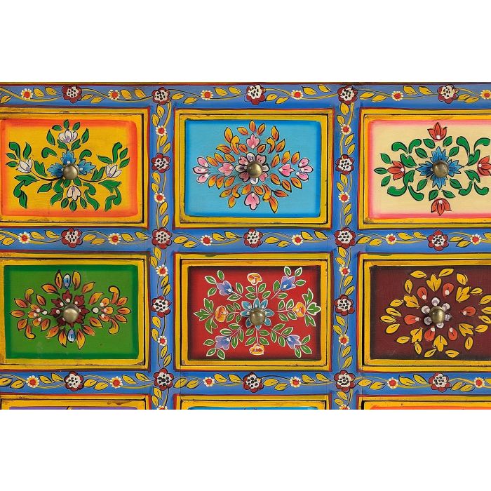 Giner Y Colomer Cómoda de Madera de Mango 9 Cajones Pintada a Mano 4