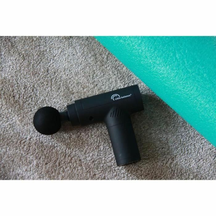 Pistola de masaje - LITTLE BALANCE - Sport Relax - 6 velocidades - 4 cabezales - Negro 3