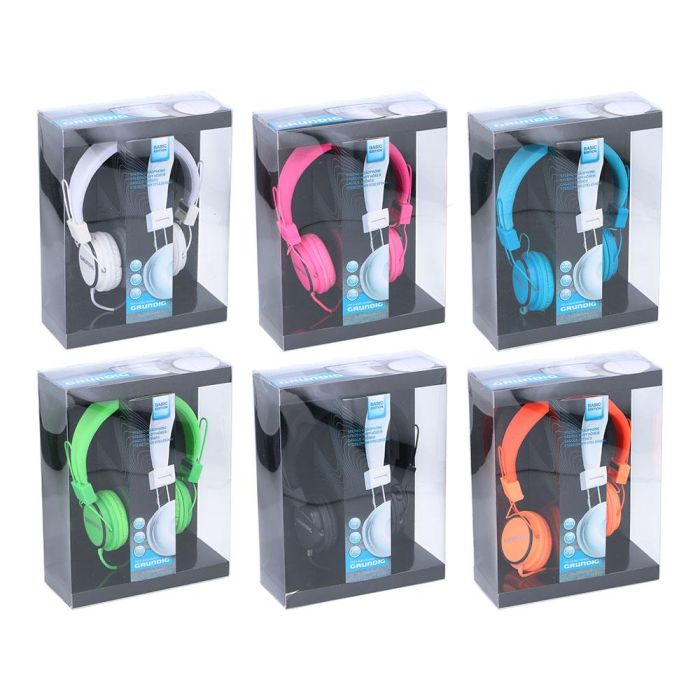 Auriculares de casco neon colores surtidos 6 Auriculares de casco neon colores surtidos 6