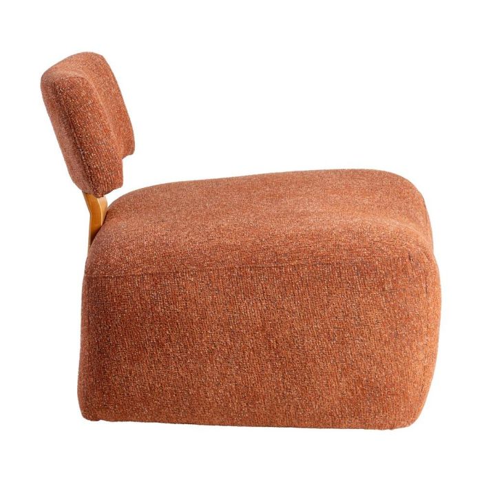 Sillón Jaspeado Teja Tejido-Madera Salón 60 X 72 X 64,50 cm