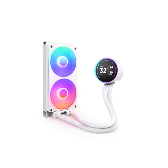 NZXT RL-KR24E-W2 Kraken Elite 240 RGB Sistema de refrigeración líquida todo en uno 24cm Blanco para Procesador 1