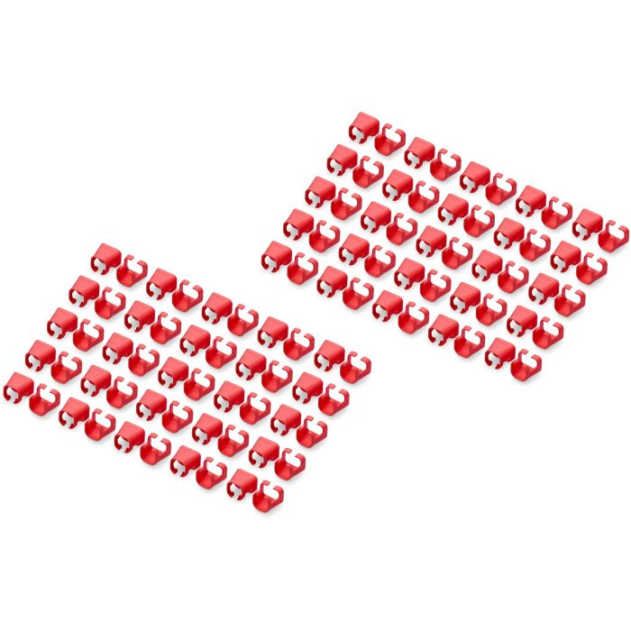 Digitus Clips de Color para Cables Patch RJ45, 100 Unidades, Rojo, PVC, Cat5e/6 - Pinzas de Codificación 0 Digitus Clips de Color para Cables Patch RJ45, 100 Unidades, Rojo, PVC, Cat5e/6 - Pinzas de Codificación 0
