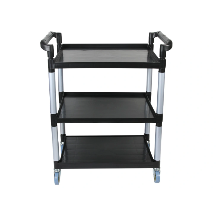 Q-connect Carro de Servicio Multifuncional con 3 Estantes de Polipropileno 830x420x970 mm 4