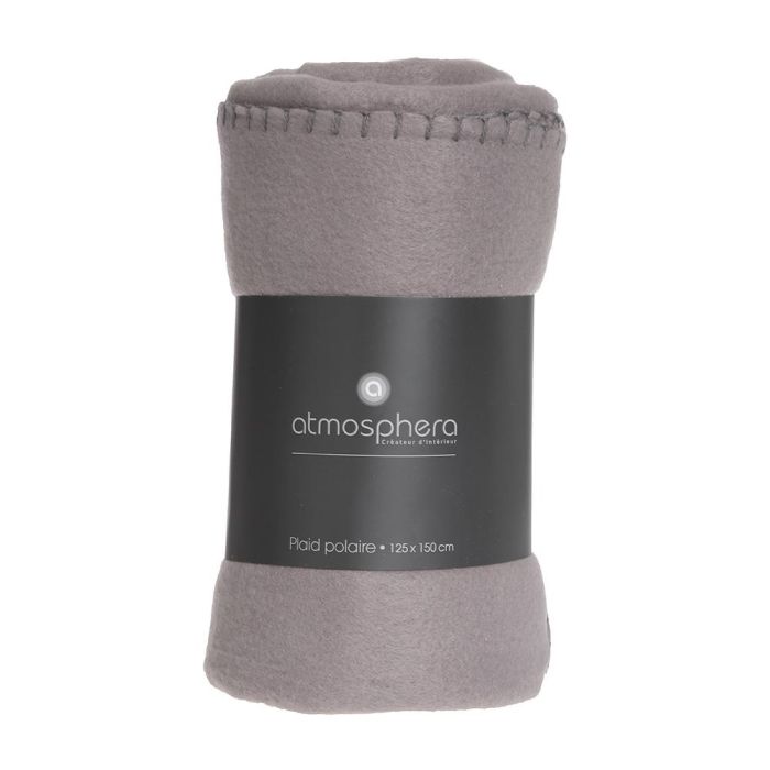 Atmosphera Manta Polar de Algodón Color Visón 125x150cm 1 Atmosphera Manta Polar de Algodón Color Visón 125x150cm 1