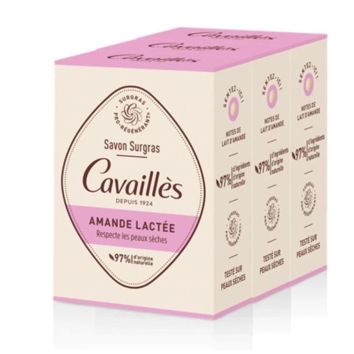 Roge Cavailles Jabón Sólido de Almendra Láctea Pack 3 x 200g