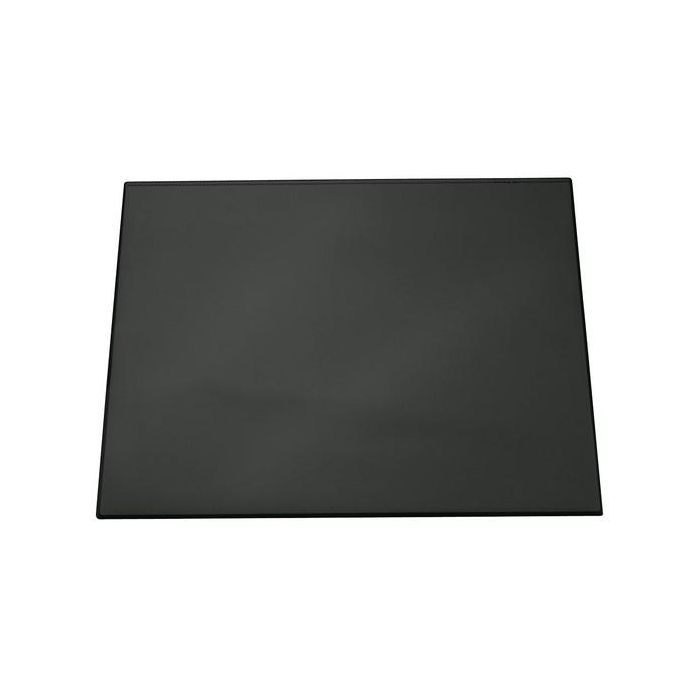 Durable Vade de Sobremesa Negro con Tapa Transparente 70x50 cm Antideslizante para Notas y Fotos