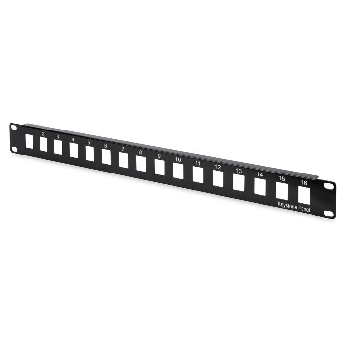 DIGITUS Patchpanel 1HE 16-Port ungeschirmt schwarz DIGITUS Patchpanel 1HE 16-Port ungeschirmt schwarz