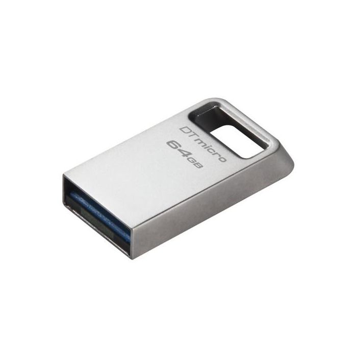 Memoria USB Kingston DTMC3G2/64GB Llavero Plateado Negro 64 GB 1