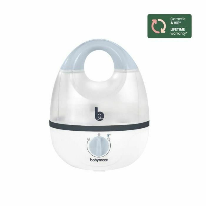 BABYMOOV Humidificador Higró Higrómetro Bebé - Vapor Frío Ultrasonido, Difusión Continua hasta 18h, Autonomía Óptima, Silencioso