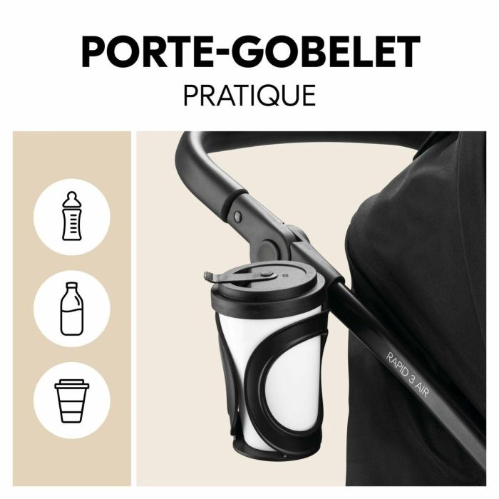 Carro de Paseo para Bebé Hauck Negro 6