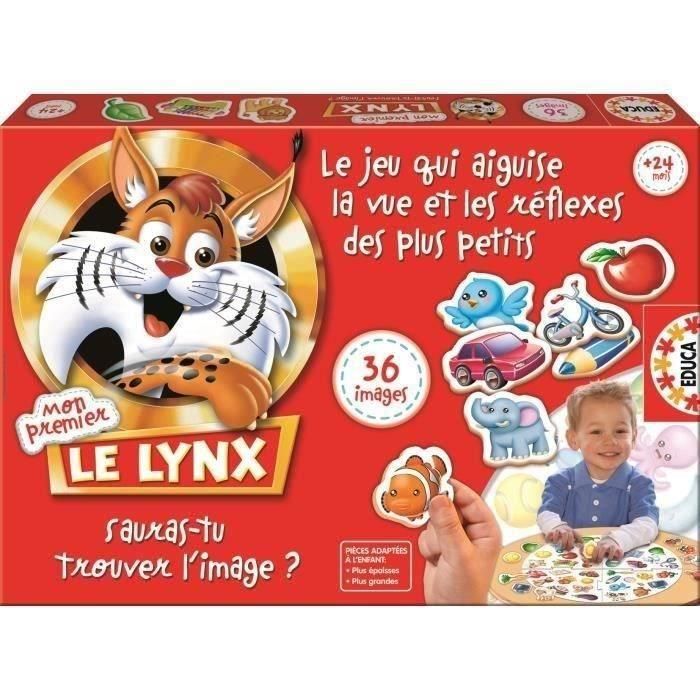 Educa My First Lynx - Juego de Mesa para Niños con 36 Imágenes, Estimula la Memoria Visual y los Reflejos (24+ Meses)