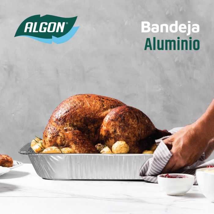 Bandeja de Aluminio Rectangular 32x26x5.3 cm Algon - Inde (24 Unidades) 3 Bandeja de Aluminio Rectangular 32x26x5.3 cm Algon - Inde (24 Unidades) 3