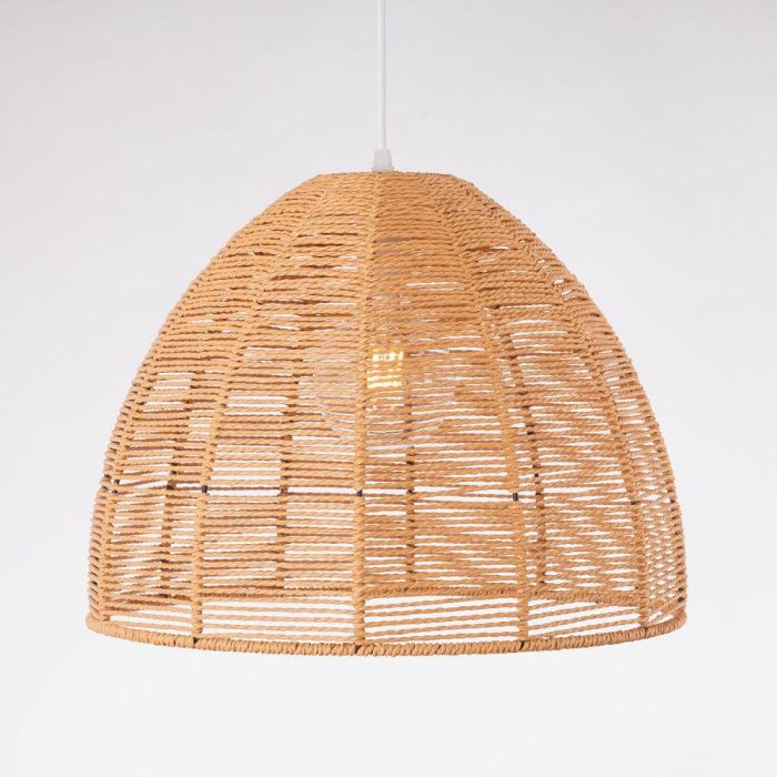 Lámpara Colgante Cuerda Natural Marilia SKD-P80012, Casquillo E27, Ideal para Salón, Comedor, Restaurante, Diseño Rústico y Cálido 0 Lámpara Colgante Cuerda Natural Marilia SKD-P80012, Casquillo E27, Ideal para Salón, Comedor, Restaurante, Diseño Rústico y Cálido 0
