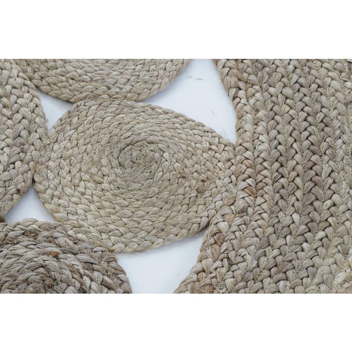 Alfombra Tropical DKD Home Decor Marron Claro 160 x 0.5 x 160 cm 2 Alfombra Tropical DKD Home Decor Marron Claro 160 x 0.5 x 160 cm 2