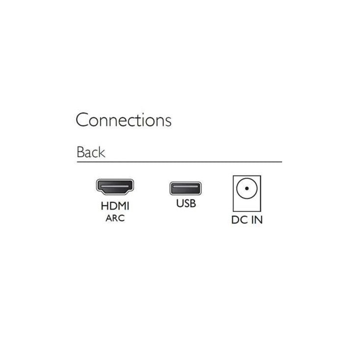 Barra de Sonido Philips TAB4000/10 Negro 60 W 4 Barra de Sonido Philips TAB4000/10 Negro 60 W 4