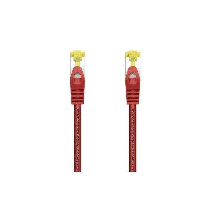 AISENS - CABLE DE RED LATIGUILLO RJ45 LSZH CAT.7 600 MHZ S/FTP PIMF AWG26, ROJO, 0.5M AISENS - CABLE DE RED LATIGUILLO RJ45 LSZH CAT.7 600 MHZ S/FTP PIMF AWG26, ROJO, 0.5M