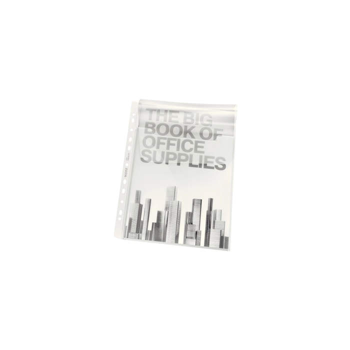 Funda multitaladro Leitz con fuelle DIN A4 180 micras cristal, pack 5 unidades 0 Funda multitaladro Leitz con fuelle DIN A4 180 micras cristal, pack 5 unidades 0