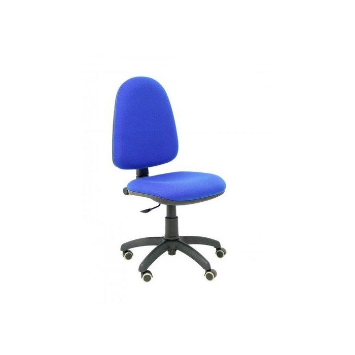 Silla Piqueras Y Crespo Ayna Mecanismo Contacto Permanente Ruedas De Parquet Asiento Y Respaldo Tapizado Bali Azul