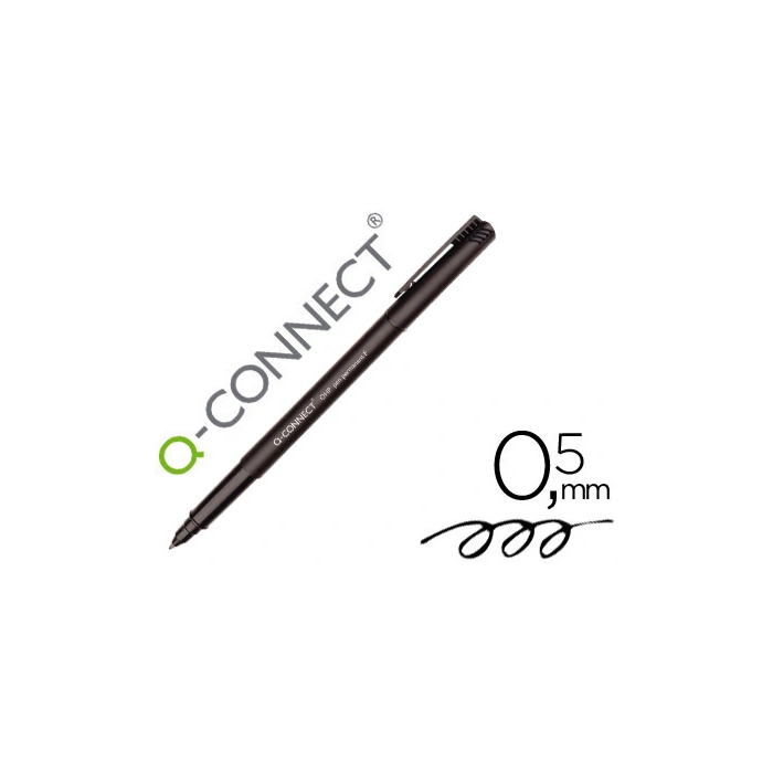 Q-connect Rotulador Retroproyeccion Punta Fibra Super Fina Redonda 0,5 mm Permanente Negro 0 Q-connect Rotulador Retroproyeccion Punta Fibra Super Fina Redonda 0,5 mm Permanente Negro 0
