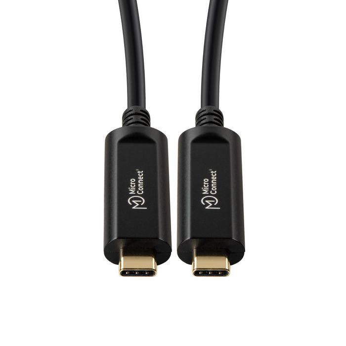 MicroConnect Cable USB-C de Fibra Óptica Premium 4K para Video/Audio, 10m 1