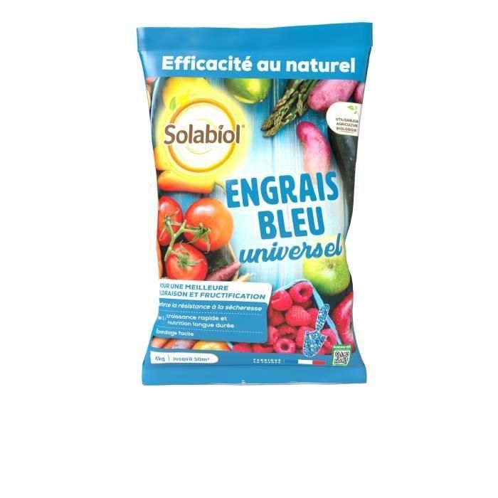 Abono azul - SOLABIOL - SOBLEU4 - 4 kg Abono azul - SOLABIOL - SOBLEU4 - 4 kg