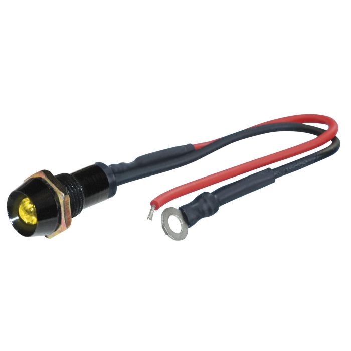 Led Control Lights Black Amarillo 1 Piece Diam. 10 mm FO33156 Led Control Lights Black Amarillo 1 Piece Diam. 10 mm FO33156
