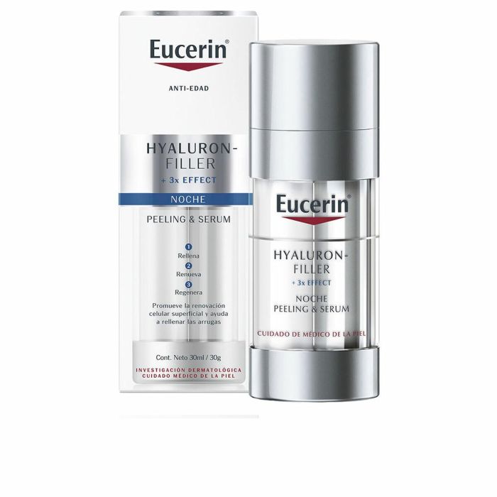 Eucerin Hyaluron-Filler Peeling & Serum Noche 30ml Antiedad Arrugas Hidratante Exfoliante con Ácido Hialurónico