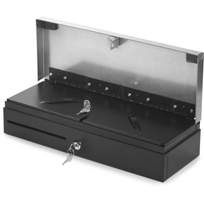 Capture Cajón de Efectivo de Acero 460mm con Tapa Abatible y Bandejas Flexibles para Billetes y Monedas 1 Capture Cajón de Efectivo de Acero 460mm con Tapa Abatible y Bandejas Flexibles para Billetes y Monedas 1