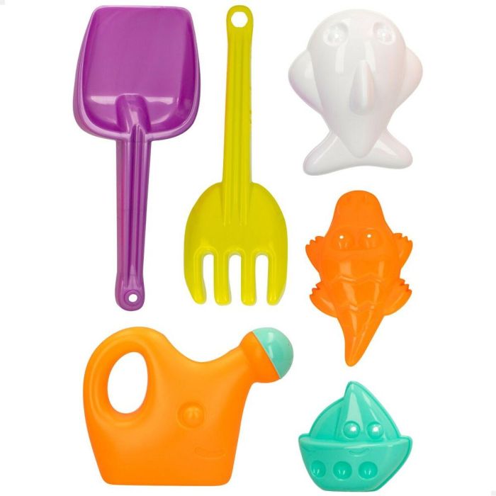 Set de Juguetes de Playa Colorbaby 6 Piezas 27 cm (12 Unidades) 1 Set de Juguetes de Playa Colorbaby 6 Piezas 27 cm (12 Unidades) 1