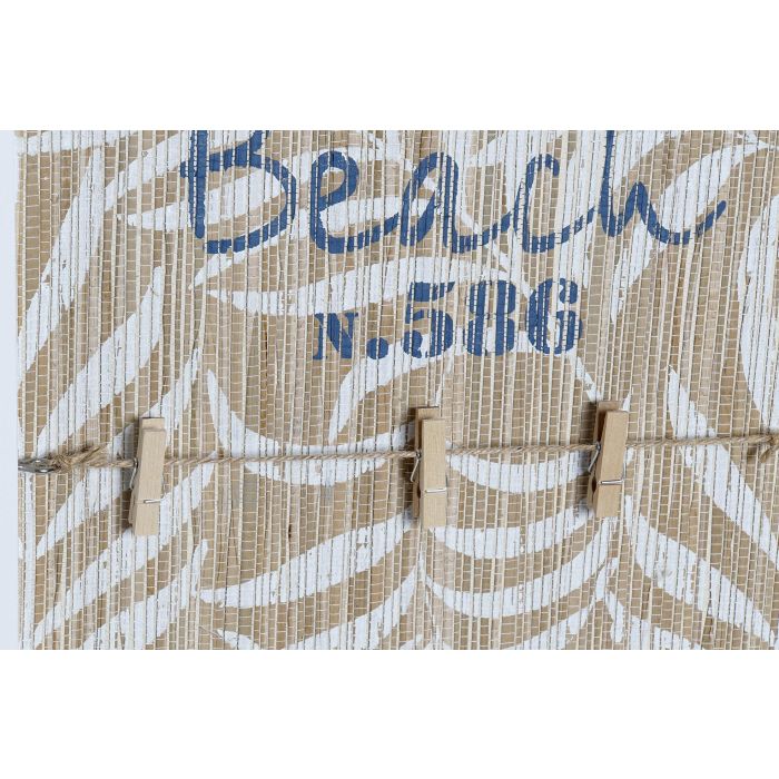DKD Home Decor Tablón de Notas Memo Mediterraneo de MDF Blanco con Clips y Desmontable 52 cm Alto x 27.8 cm Ancho x 2.5 cm Fondo 2 DKD Home Decor Tablón de Notas Memo Mediterraneo de MDF Blanco con Clips y Desmontable 52 cm Alto x 27.8 cm Ancho x 2.5 cm Fondo 2