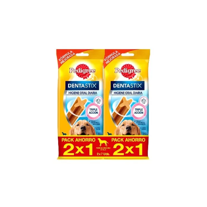 Pedigree Dentastix Raza Grande Bolsa Pack 2x1 5x2x270 gr