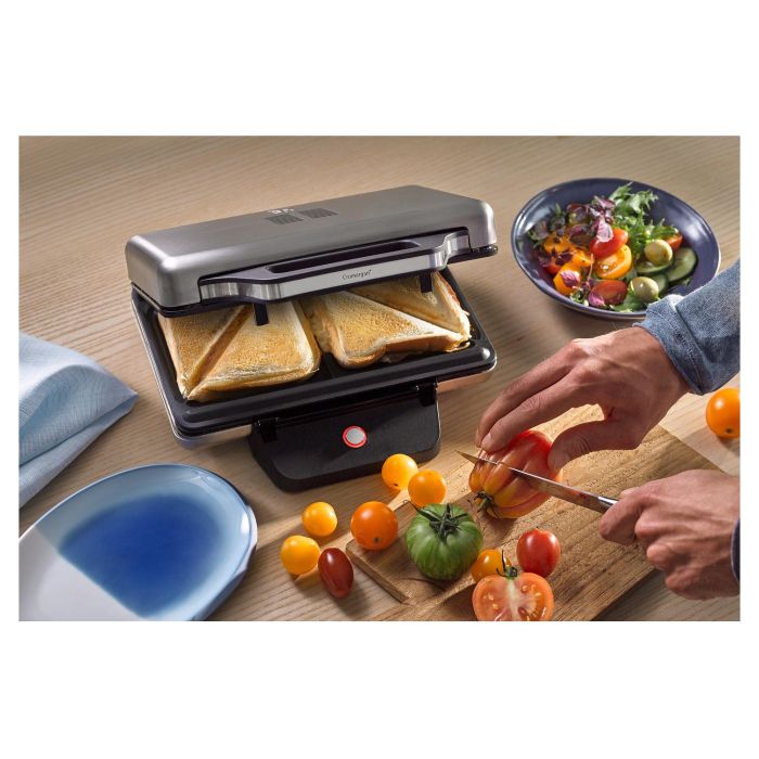 WMF 0415150011 Sandwichmaker Lono Acero Inoxidable Negro Plata 800W 10 WMF 0415150011 Sandwichmaker Lono Acero Inoxidable Negro Plata 800W 10