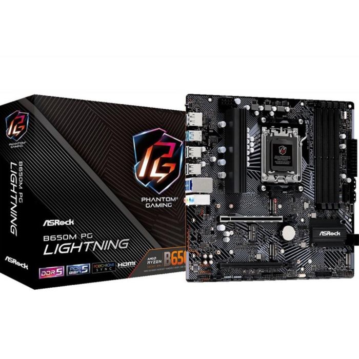 ASRock B650M PG Lightning AMD B650 Socket AM5 micro ATX - 90-MXBMV0-A0UAYZ 0 ASRock B650M PG Lightning AMD B650 Socket AM5 micro ATX - 90-MXBMV0-A0UAYZ 0
