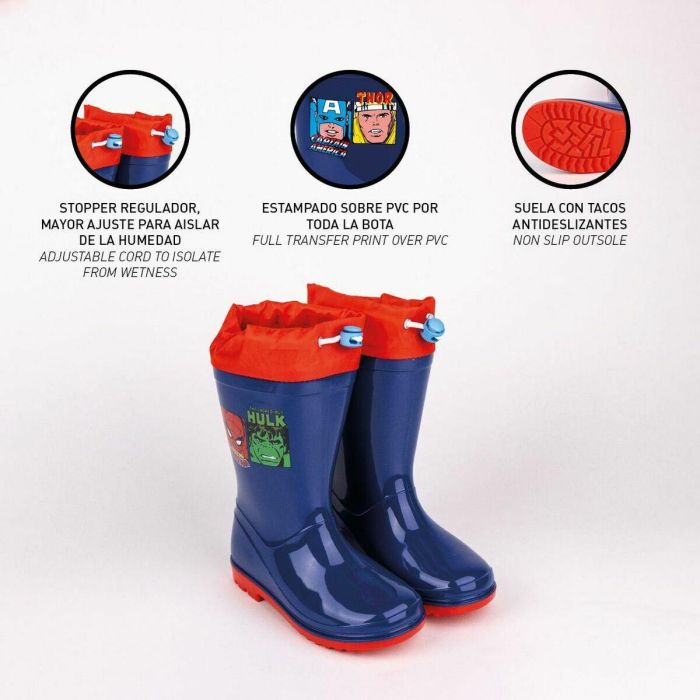 Botas de Agua Infantiles Marvel Azul 5 Botas de Agua Infantiles Marvel Azul 5